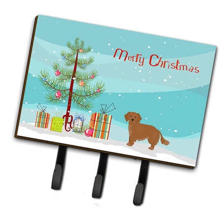 Carolines Treasures Small Greek Domestic Dog Kokoni Christmas Tree Leash or Key Holder CK3486TH68